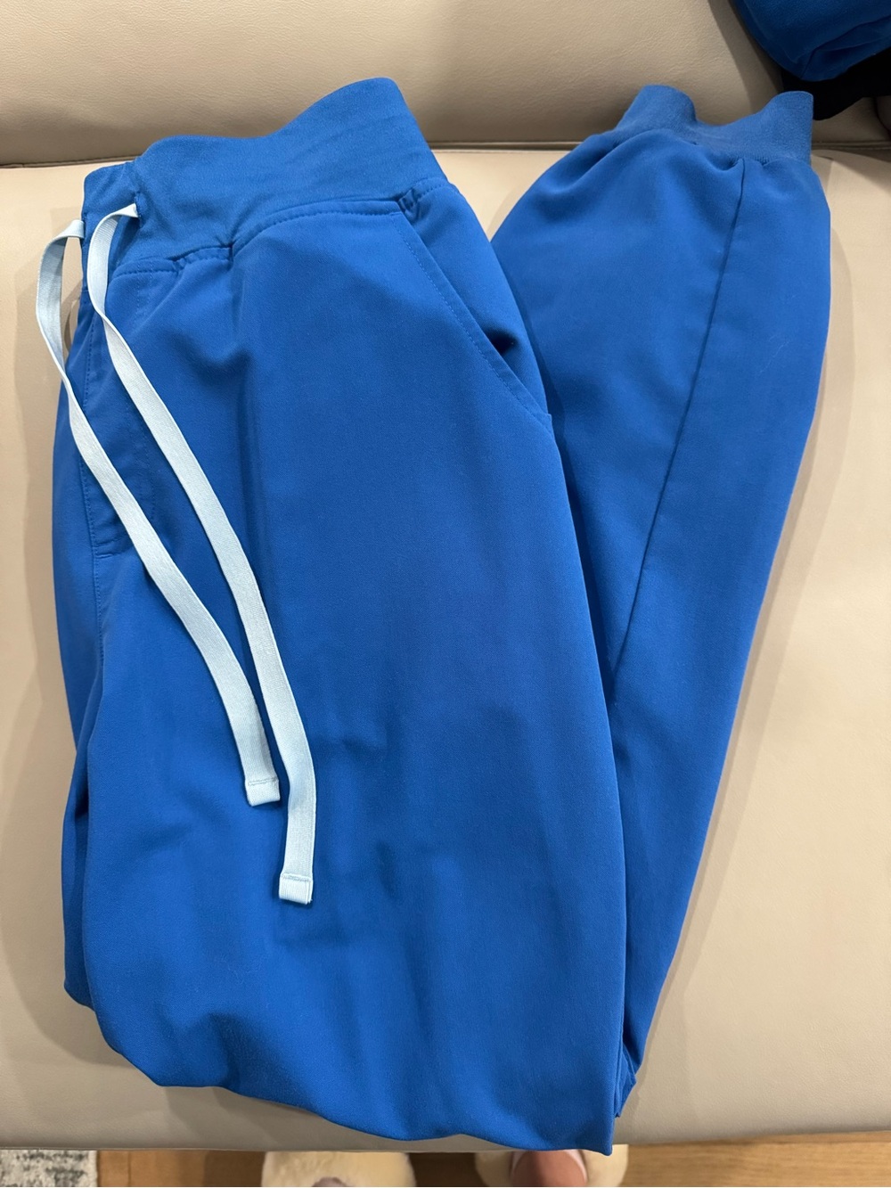 Figs Royal Blue Drawstring Scrub Joggers